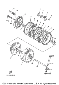 TTR125LEG Сцепление