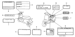 NH80 Лейбл предостережения