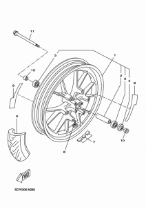 YZF-R125 Переднее колесо