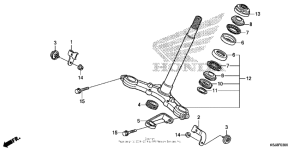 CRF80F Траверса нижняя