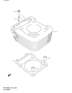 DR-Z250 Цилиндр