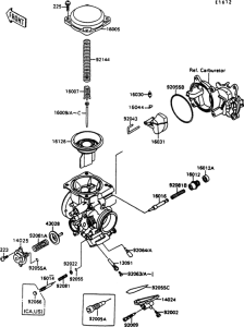 VN1500 Carburetor parts(1 / 2)