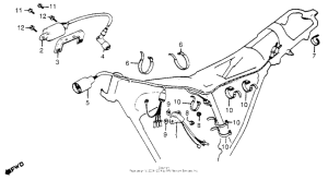 XR185 Wire harness + c.d.i unit + ignition coil