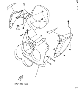 TDR125 Обтекатель 1