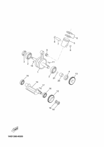 TZR50 Коленчатый вал и Поршень