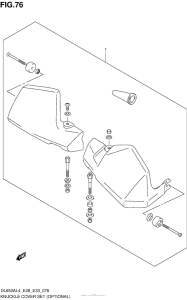 DL650 (ABS) Knuckle Cover Set (Optional)