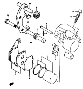 RM80 Передний суппорт