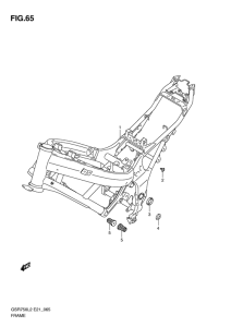 GSR750 (ABS) Frame comp