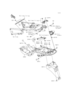 ZX1400 Заднее крыло