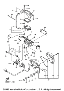 XVS1300BG Фонарь