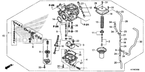 CMX250C Карбюратор