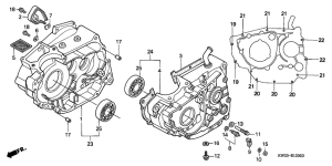 NX250 Картер двигателя