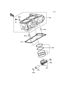 EX300 Цилиндр и поршни