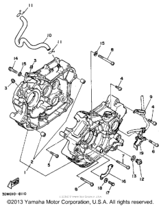 XV250 Картер двигателя