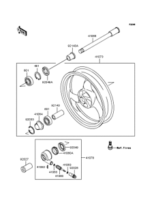 ZR250 Переднее колесо