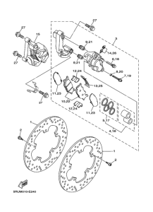 YP400G ﾌﾛﾝﾄﾌﾞﾚｰｷｷﾔﾘﾊﾟ