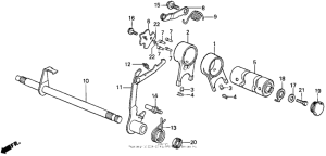 Z50R Вилки и валы выбора передач