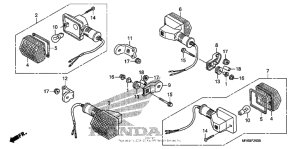XR650L Задний фонарь