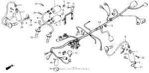VFR700F Жгут проводов