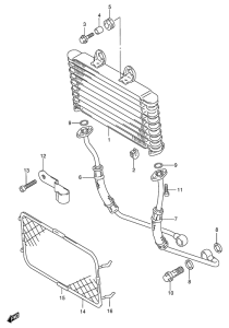 GSF600 Масляный радиатор