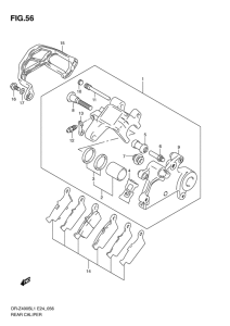 DR-Z400 Задний суппорт