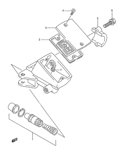 GSX1100 Передний тормозной цилиндр
