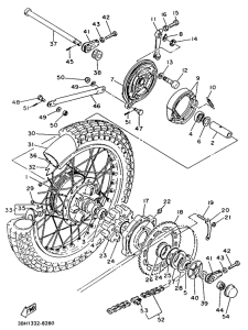 XT500 Переднее колесо