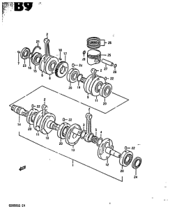 GS850 Вал коленчатый