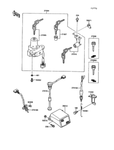 KR250 Замок зажигания