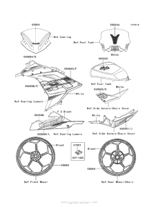EX300 Decals (White)(Aesa)