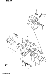 GS1100 Front caripers