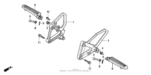 NSF100 Подножки