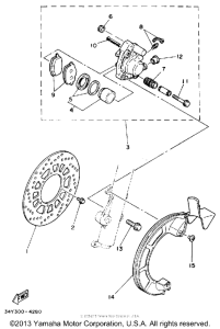 XT225DC Передний суппорт