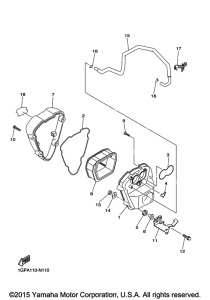 XVS1300CU Впускная система 2