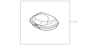 XR125 Top box 35l black unpainted
