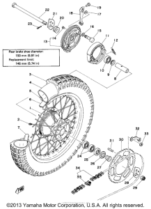 DT250D Переднее колесо