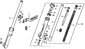 XL125 Передняя вилка