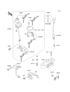EJ650 Замок зажигания
