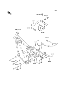 KH125 Рама ,крепежные детали