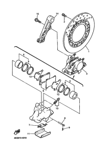 XJR1300 Задний суппорт