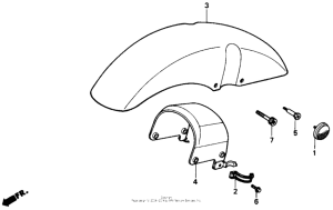 NX250 Переднее крыло