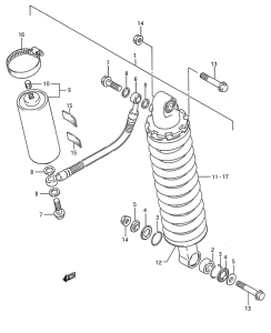 RM80 Задние амортизаторы