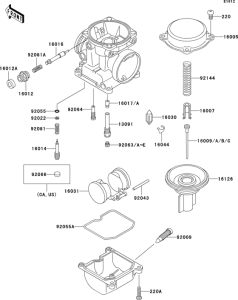 ZR1100 Carburetor parts(1 / 2)