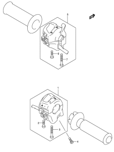 VL125 Рулевой переключатель