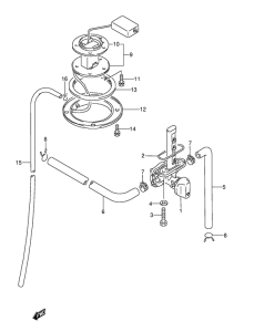 GSX600 Топливный кран