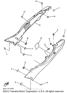 XJ600SDC Боковые обтекатели