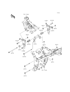ER250 Крепление двигателя