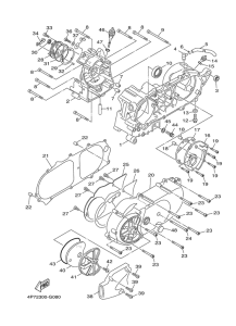 XC125E Картер двигателя