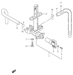GSX-R400 Топливный кран