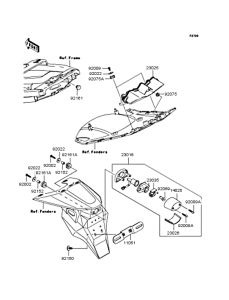 ZX600 Фонарь